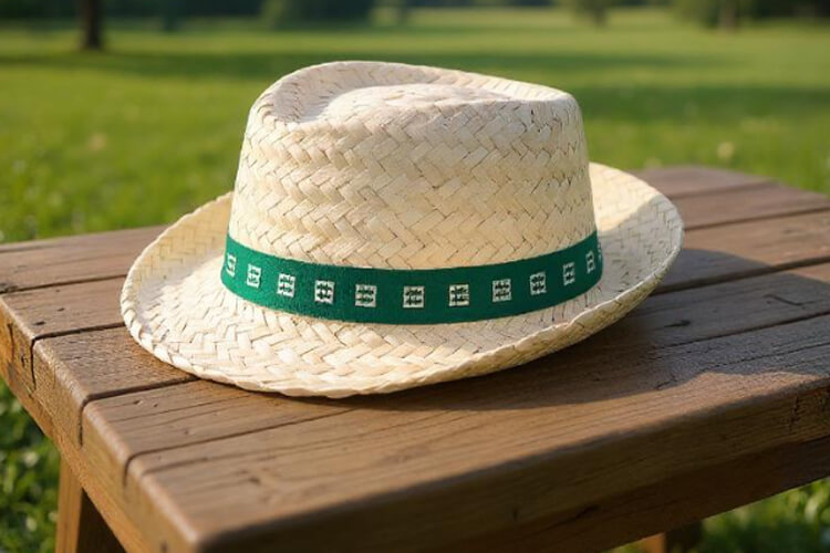 Sombreros de paja con cinta personalizado